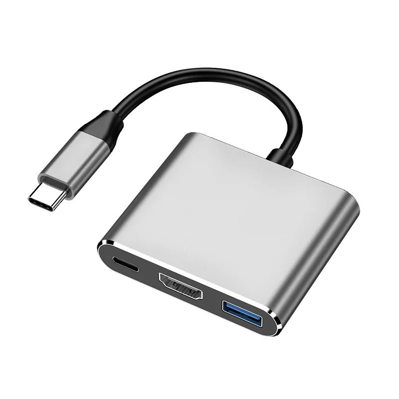 محول 3 في 1 Type-C إلى HDMI و USB