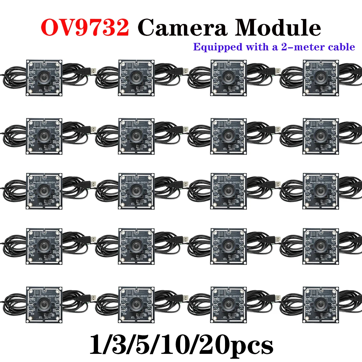 핫 OV9732 카메라 모듈 30FPS 1MP HD 100 °   WinXP/7/8/10/안드로이드 리눅스용 광각 수동 초점 플러그 DIY USB 무료 드라이버 2M