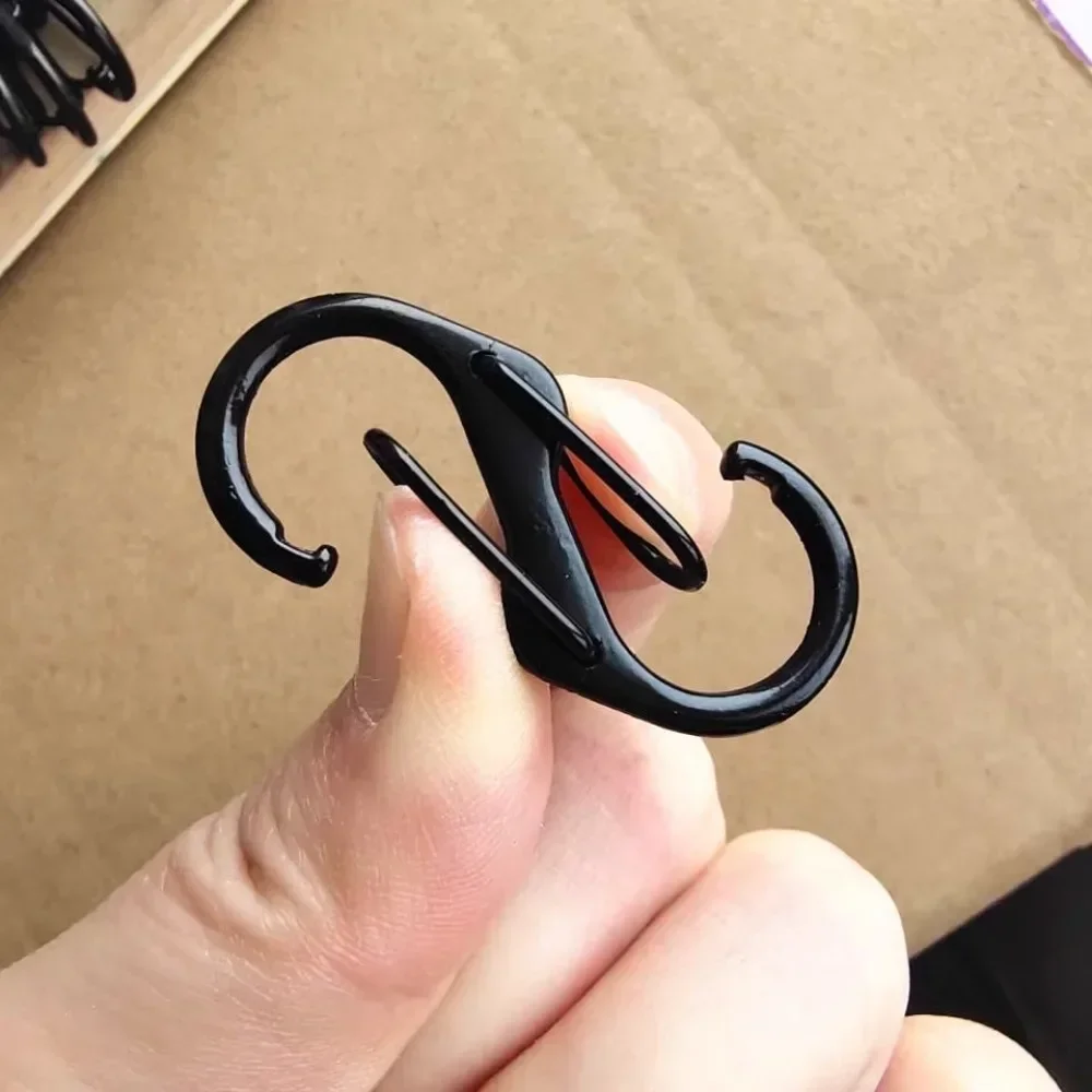 3/20pcs 잠금 미니 키 체인 후크와 S 유형 Carabiner 도난 방지 야외 캠핑 배낭 버클 키 잠금 액세서리