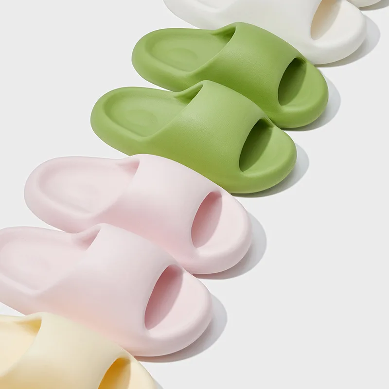 Women Sandals Super Soft Eva Thick Platform Slides Minimalist Comfortable Indoor Bathroom Non-Slip Slippers Shoes for Women Men