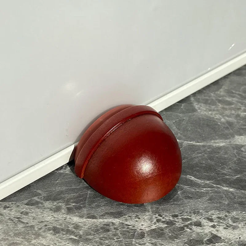 Door Stopper Wood Cylindrical Floor Mount Door Stop Bumper Non-magnetic Holder Catch Double-sided Adhesive Sheets Punch Free silicone door stopper,door stopper bumpers,door stopper,silicone rubber bumpers