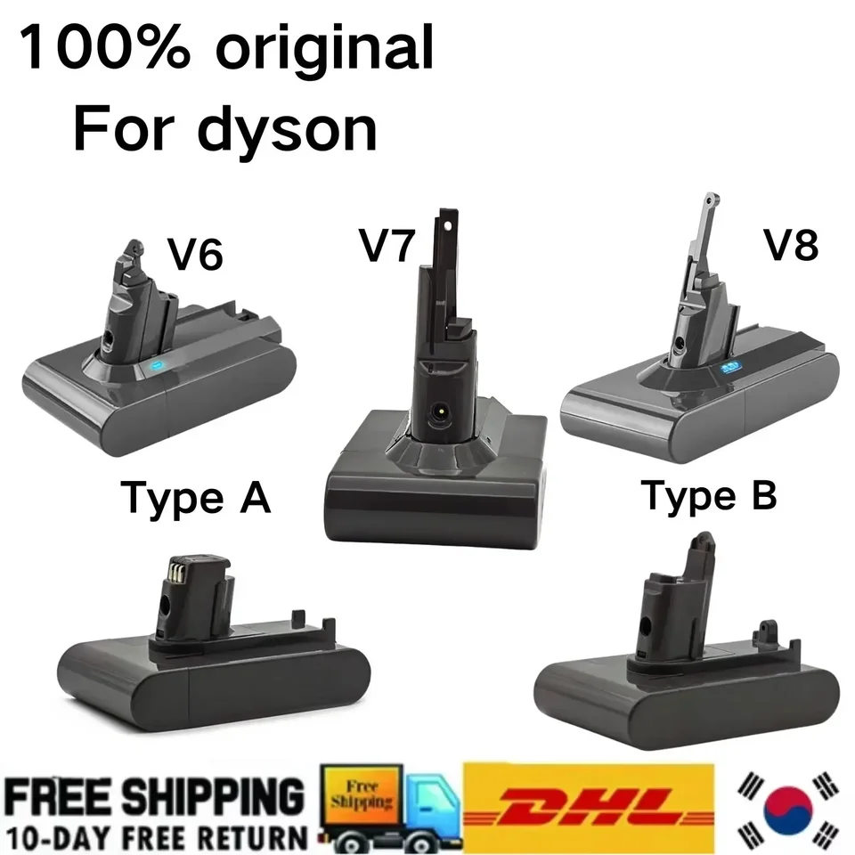 진공 청소기 충전식 배터리, 다이슨 V6 V7 V8 시리즈 SV07 SV09 SV10 DC58 DC31 DC34 앱솔루트 플러피 애니멀 프로 배터리 진공 청소기 충전식 배터리, 다이슨 V6 V7 V8 시리즈 SV07 SV09 SV10 DC58 DC31 DC34 앱솔루트 플러피 애니멀 프로 배터리