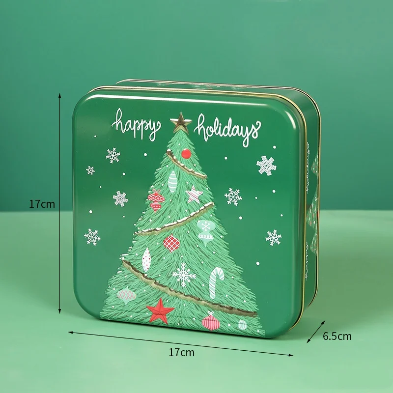 Scatole di caramelle di buon Natale Confezione regalo a forma di libro magico Borsa da imballaggio di Babbo Natale Decorazione per feste di Natale di