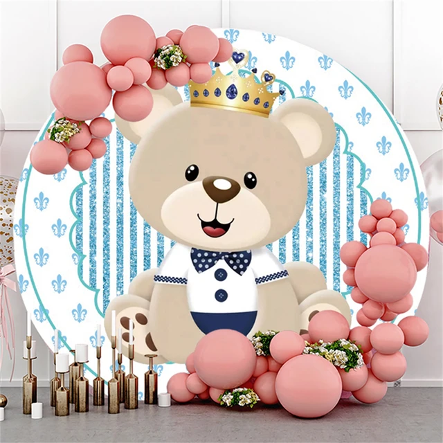 Décoration de Table ronde en forme d'ourson, décor de fête d'anniversaire  pour bébé, garçons