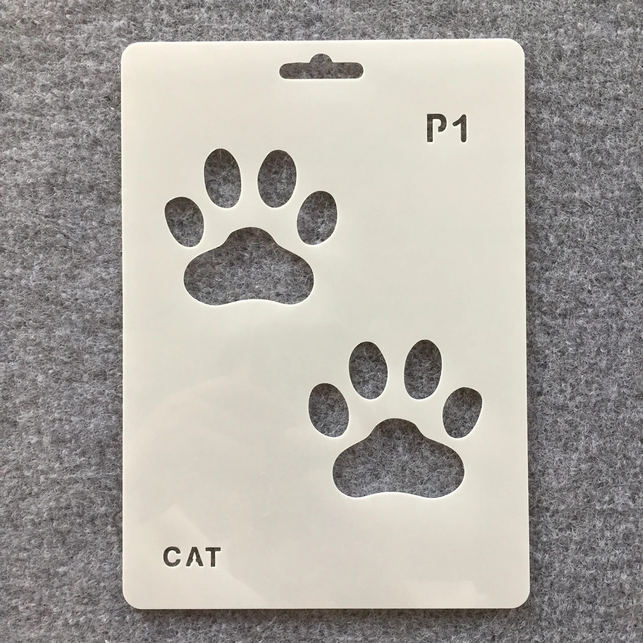 Paw Print Stencil For Painting