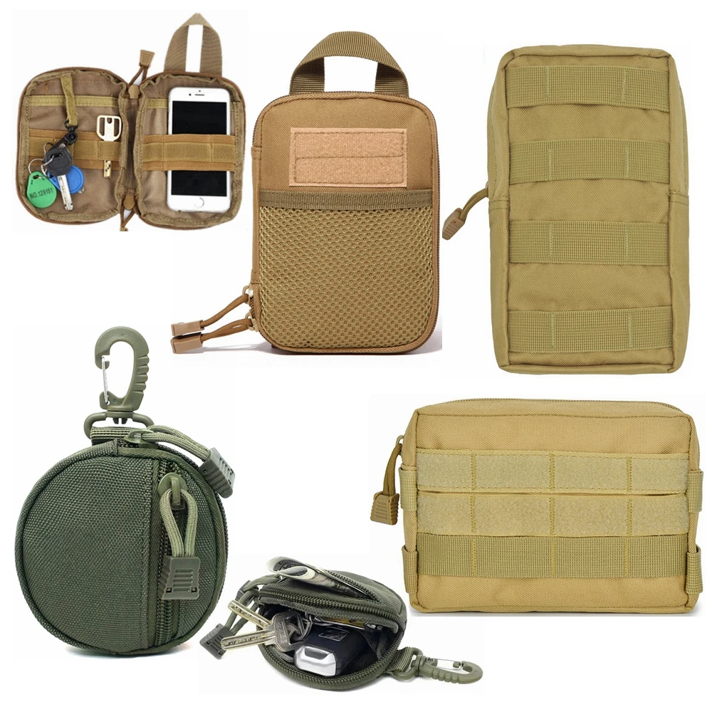 Tactical Waist Molle Bag Camping Hiking Key Phone EDC Pouch Expand Attachment Pack for Belt Vest Army Military Backpack |