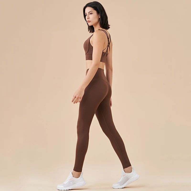 SOISOU Nylon Winter Warm Leggings Yoga Gym Women's Pants Invisible Waist Pocket Soft Elastic High Waist Sexy