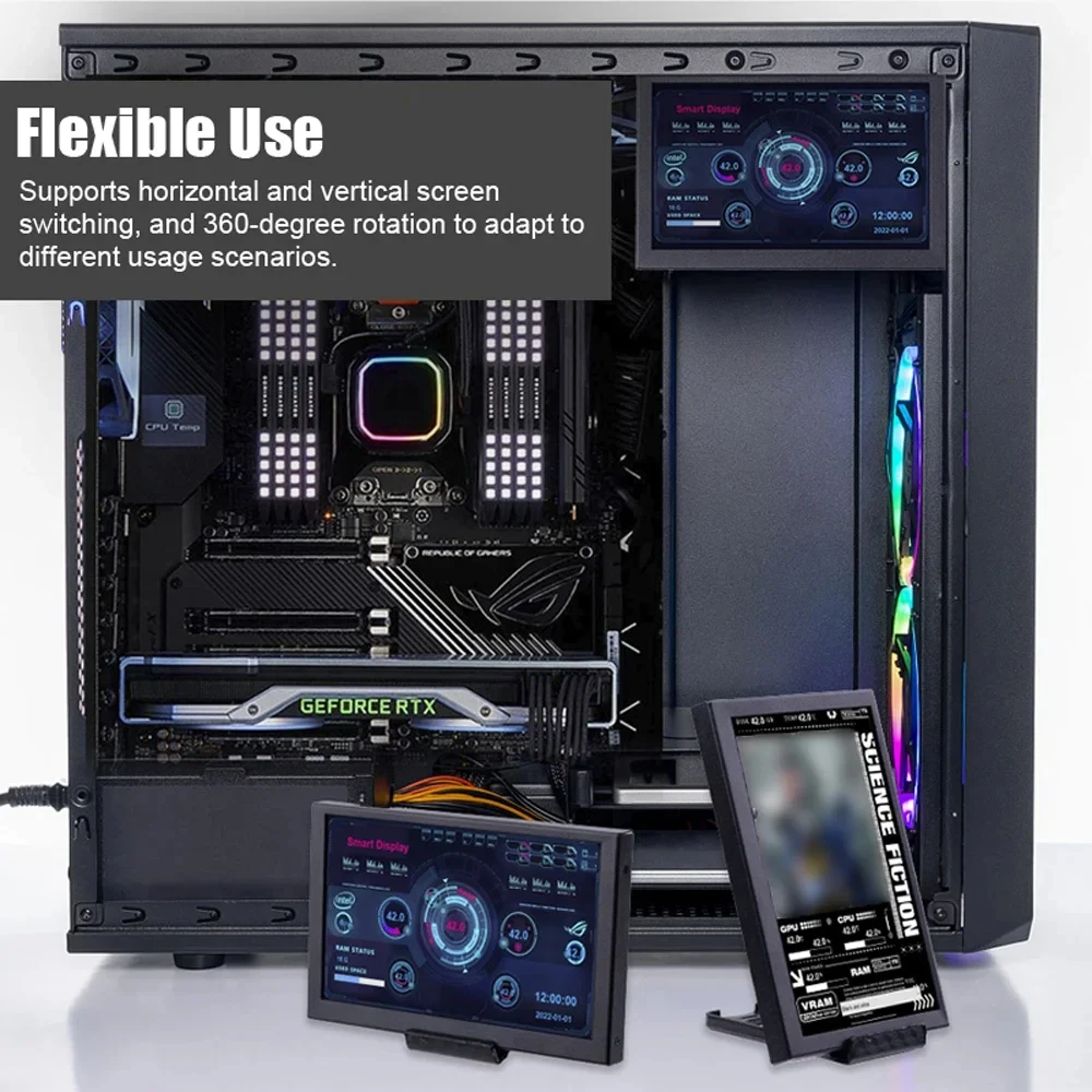 USB  ÷  ũ ÷̾, 5 ġ IPS  ũ ǻ, DIY   ٹ LCD  ÷ 
