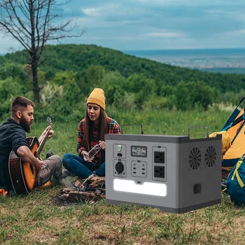 Fast Charging Split Outdoor Backup LiFePO4 Power Station 2400 Watts CAN Communication Portable Power Generation
