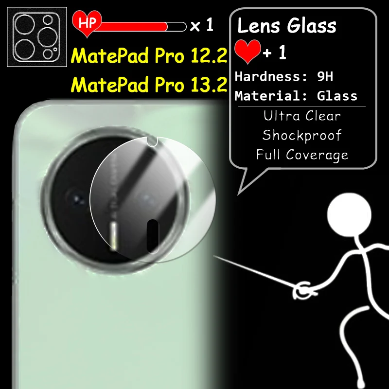 Ultra Clear Slim Back Camera Lens Cover - 2.5D 9H Tempered Glass Protector