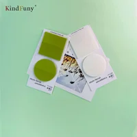 KindFuny  100 Sheets Transparent Sticky Notes Scrapes Stickers Note Pads Paper Clear Notepad School Stationery Office 2