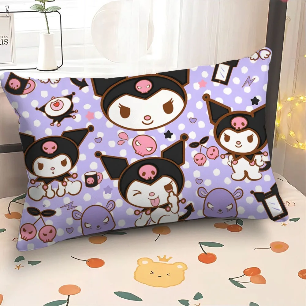 Cute Sanrio Peripheral Pillowcase Cartoon Kuromi Cinnamon Dog Sofa Cushion Cover Bedside Pillowcase Room Home Decoration 3