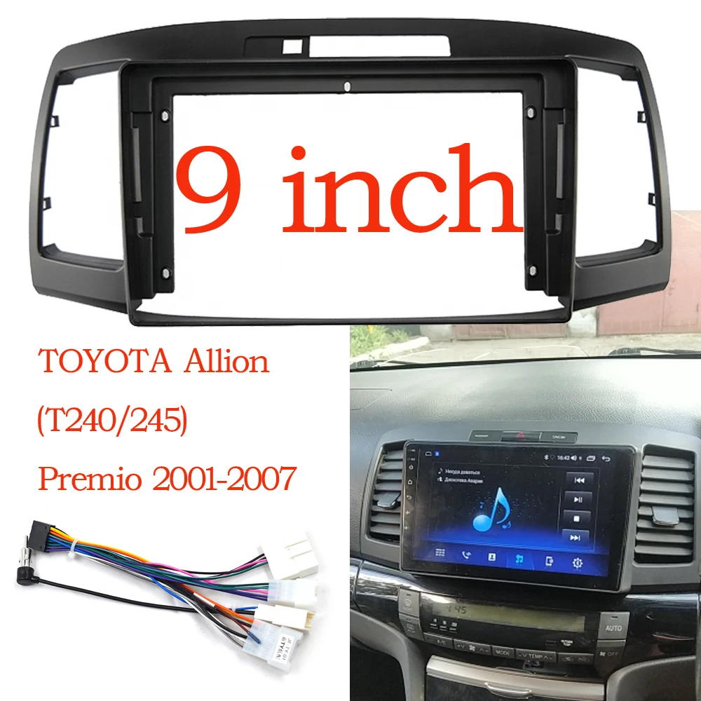 Generic 9 Inch Car Dvd Frame Audio Dash Trim Kits Facia Panel Radio
