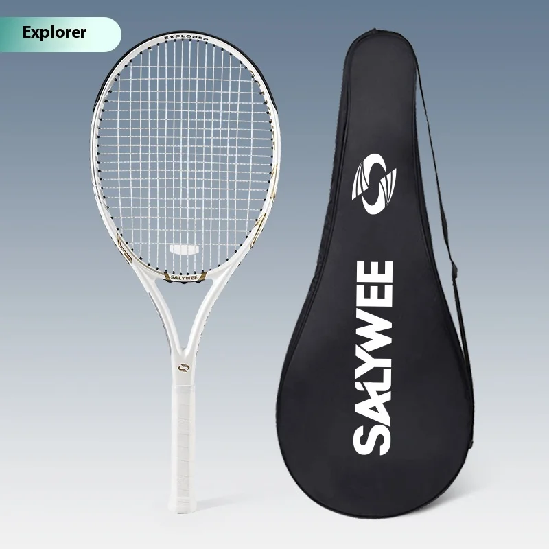 SALYWEE-All Carbon Integrated Tennis Racket, Shock Absorption and Torsion Resistance, Professional Competition Sports