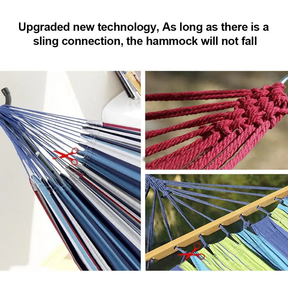 Portable Hammock Camping Thicken Swinging Chair Outdoor Hanging Bed Canvas Rocking Chair Not With Hammock Stand 8 Portable Hammock Camping Thicken Swinging Chair Outdoor Hanging Bed Canvas Rocking Chair Not With Hammock Stand 3