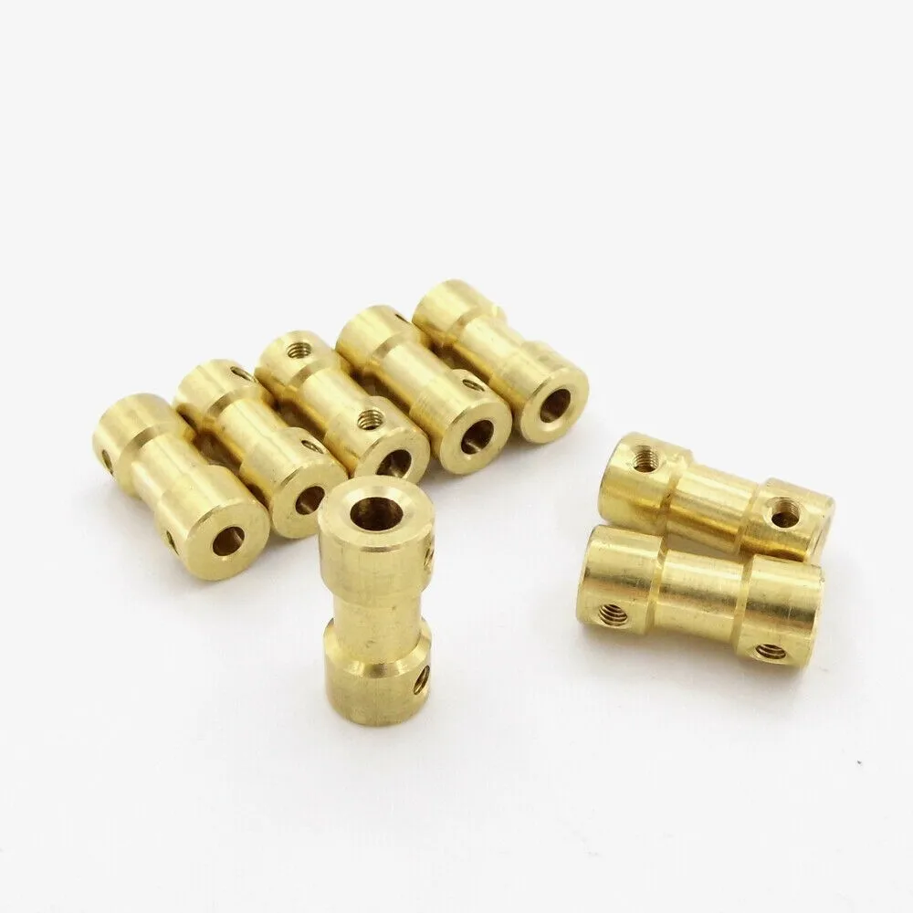 2/2,3/3/3,17/4/5/6mm Motor Wellenkupplung Koppler Stecker Hülse Adapter Messing Übertragung Joint Für RC Boot Auto Flugzeug – Detail 2