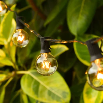 50Ft Patio String Light Outdoor Garland Lights Festoon G40 Globe Bulb Fairy String Light New Year Party Garden Garlands Decorate 2