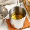 Deep Fryer 304 Stainless Steel Fryer with Frying Basket Auxiliary Food Pot To Deepen Japanese Milk Pot Kitchen Appliance 4
