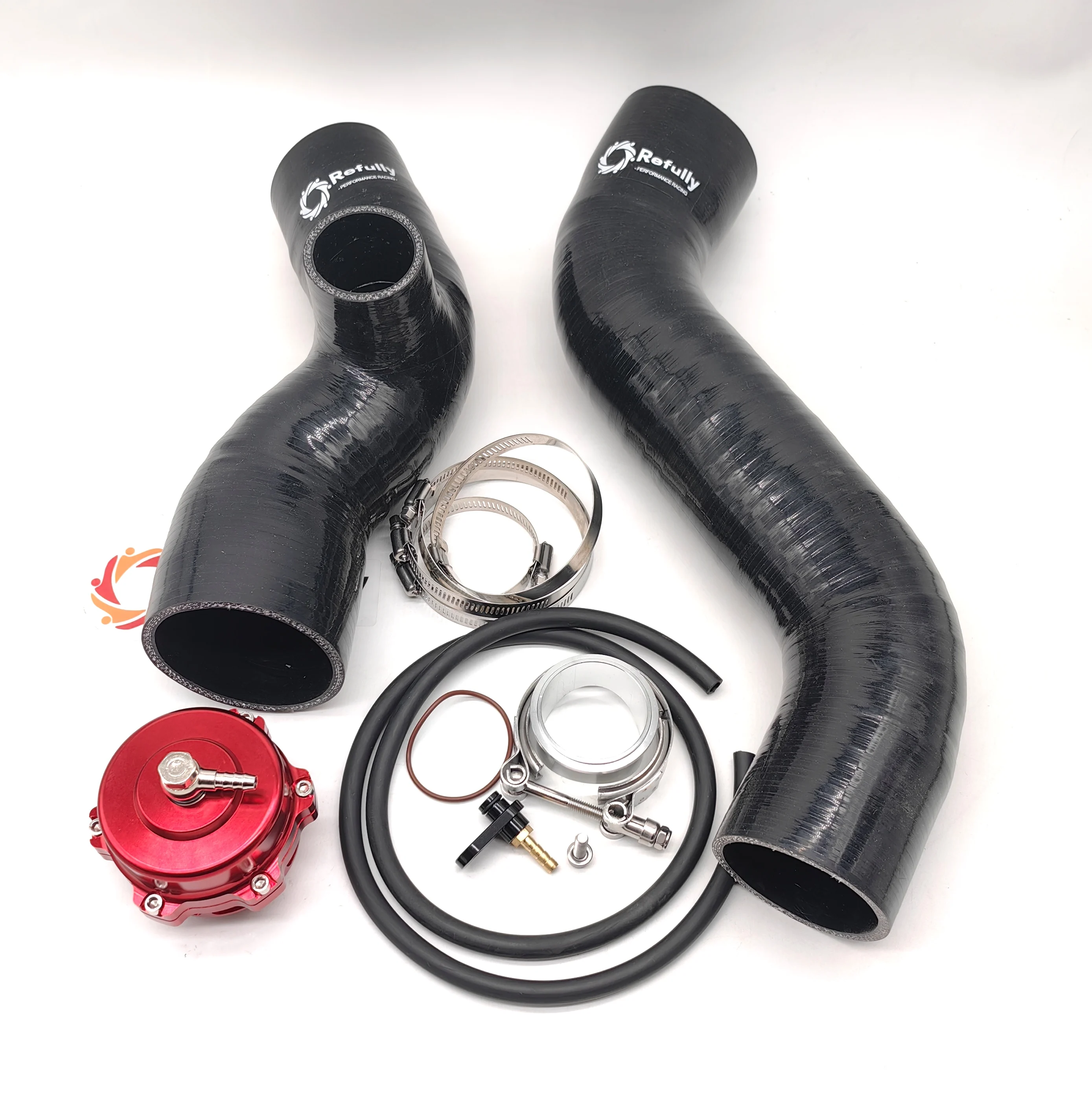 For Sea-doo RXT/GTR/GTX/Wake Pro 230 & RXT-X/RXP-X/GTX 300 Intercooler Tubing Upgrade Kit With 50mm Blow-Off Valve