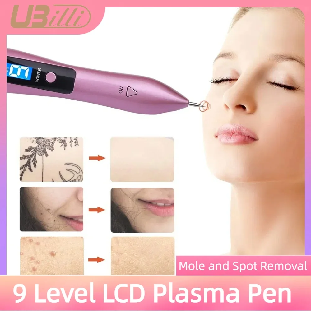 Skin Tag Removal Tool Skin Tag Removal Pen 9 Level LCD Face Skin Dark Spot Remover Mole Tattoo Remover Machine Plasma Pen