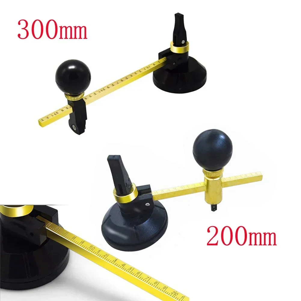 Glass Cutter Round Cutting Tool With Suction Cup Adjustment Compas Type Glass Circular Cutter Multi-Function