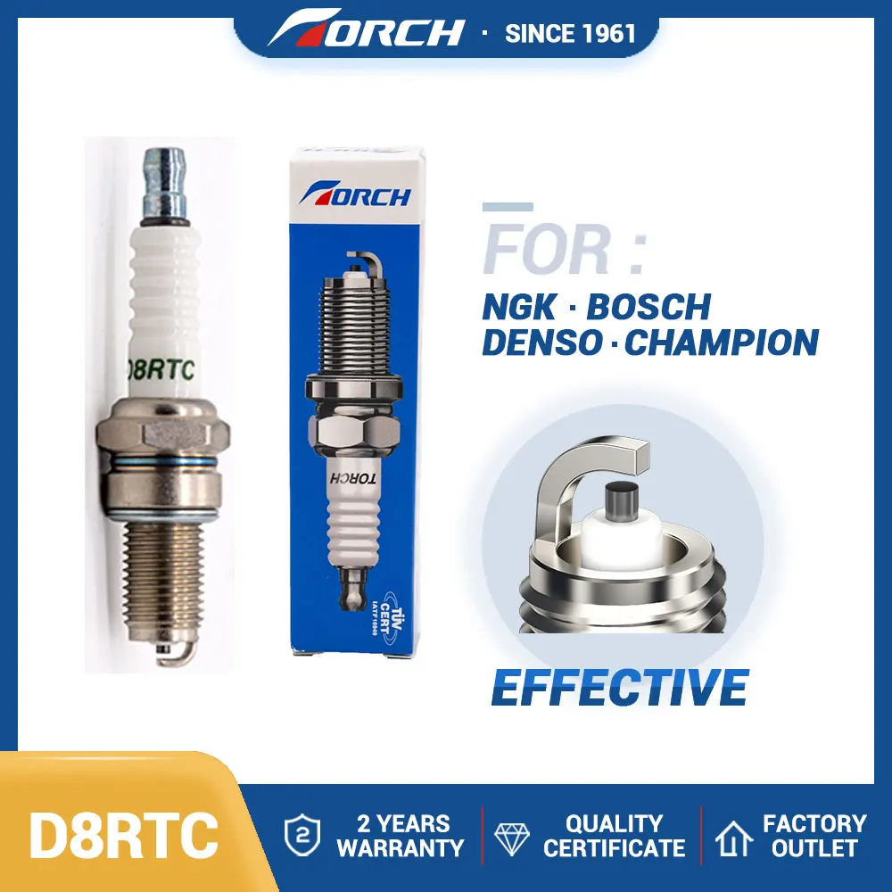 China Original Spark Plug TORCH D8RTC Replace for Candle DR8EA for ...
