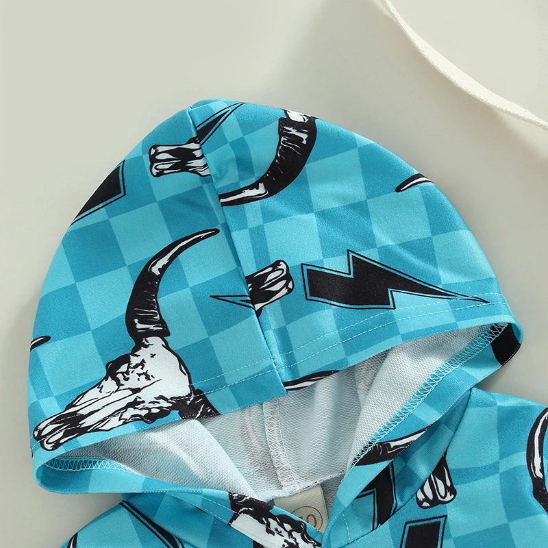 Fashion Autumn Newborn Baby Boys Rompers 0-24M Cattle Cactus Print Long Sleeve Pocket Hooded Sweatshirts Jumpsuits C