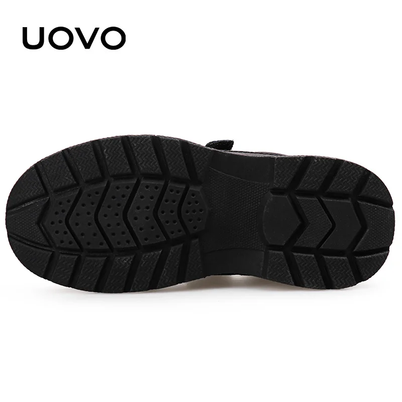 UOVO Kids  Leather Shoes For Boys School Show Dress Shoes Classic British Oxford Shoes Children Wedding Loafer Moccasins