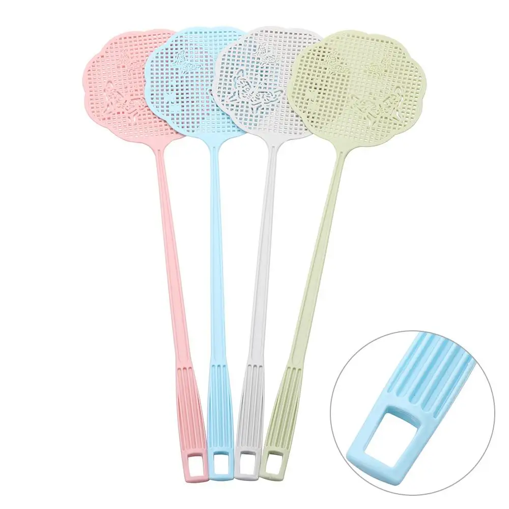 Fly Swatter Insect Killer Mosquito Wasp Long Handle Pest Bat Tool Summer Plastic Insect Mosquito Killer Tool 1PC Random Color