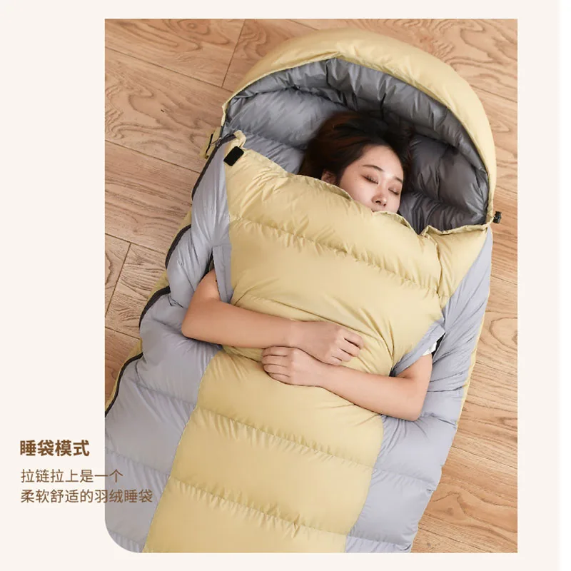 Sleeping bag survival sleeping bag Sleeping Bag Duck Down Sleeping Bag Outdoor Winter Wearable Hiking Camping Traveling