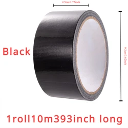 Super Adhesive Waterproof Fabric Repair Duct Tape for Outdoor and DIY Projects (Black)