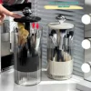 Automatic Lifting Makeup Brushes Holder Dustproof Makeup Brush Holder Desktop Makeup Tools Lipstick Eyebrow Pen Holder Container 4