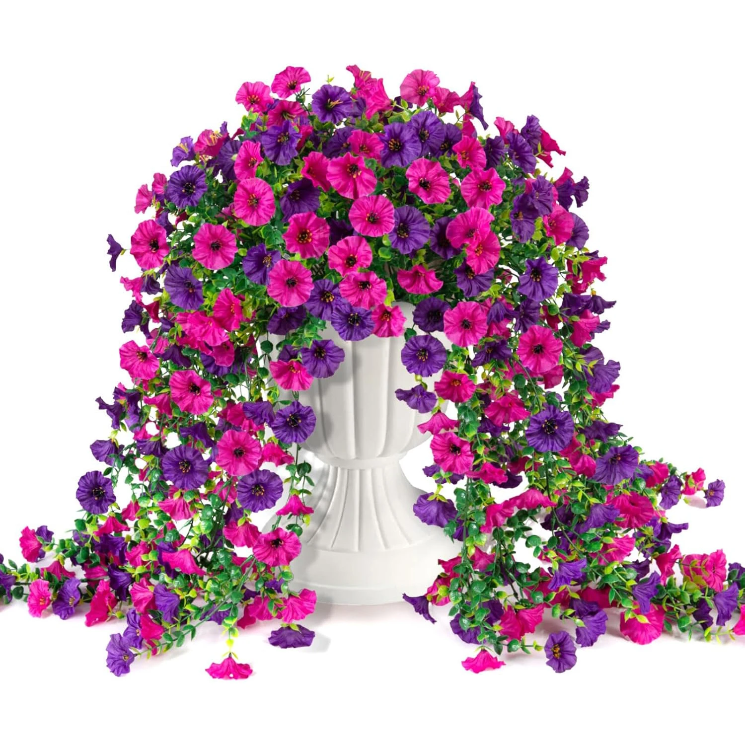Artificial Flowers 1/2Pcs Vine Morning Glory Wedding Bridal Home Room Table Festival Decor Outdoor Yard Garden