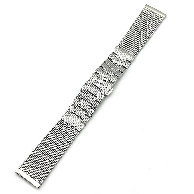 

22MM 23MM Silver Butterfly Buckle High Quality Stainless Steel Band Fit For Xitiecheng Sky Eagle Watch Band