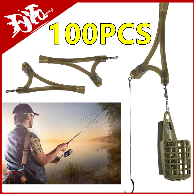 Système anti-emmêlement pour cage feeder carp - 100/50/30/10 pièces accessoires pêche rigs