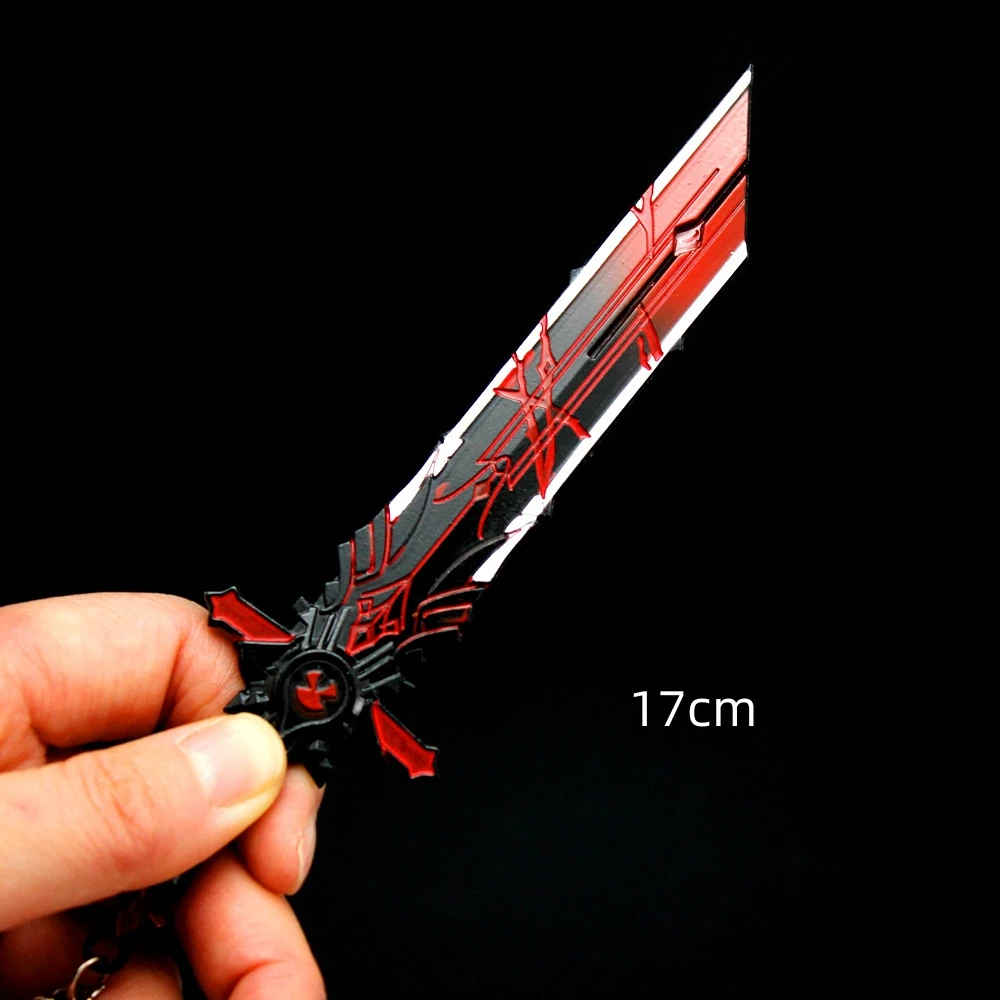 Genshin Impact Sword Keychain Alloy Weapons Skyward Blade Metal Key Rings Collections Katana Samurai Game Peripherals Gifts Toy 4