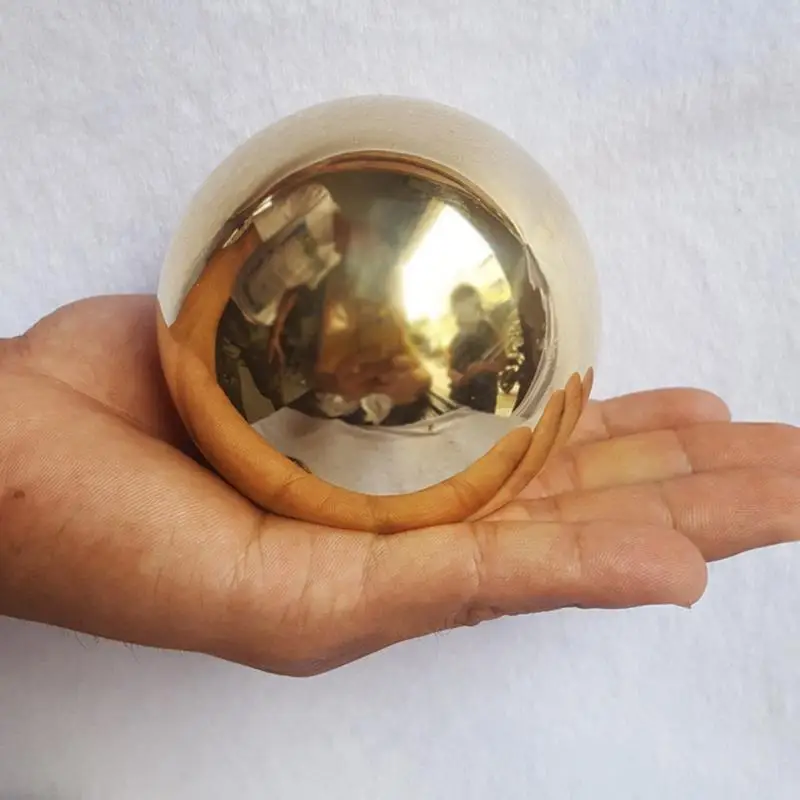 Decorative Metal Balls 201 Stainless Steel Titanium Gold Hollow Sphere Christmas Balls