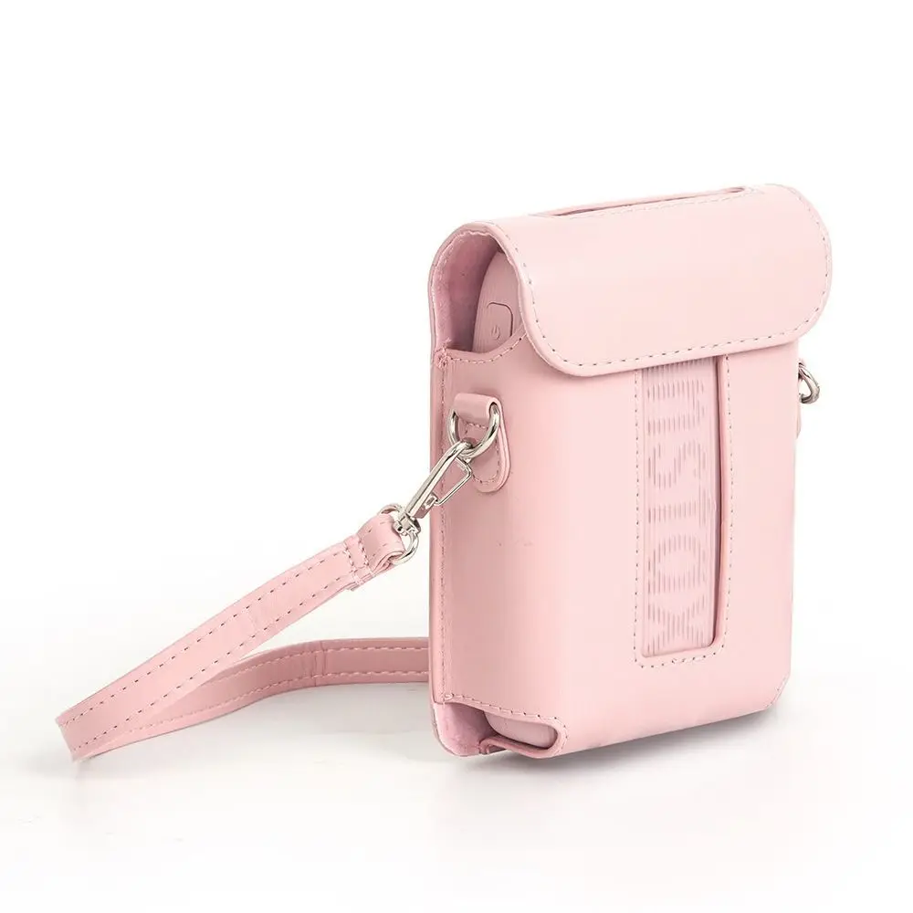 PU Leather Printer Carrying Case Retro with Shoulder Strap Storage Anti Drop Dustproof for Fujifilm Instax Mini Link 3