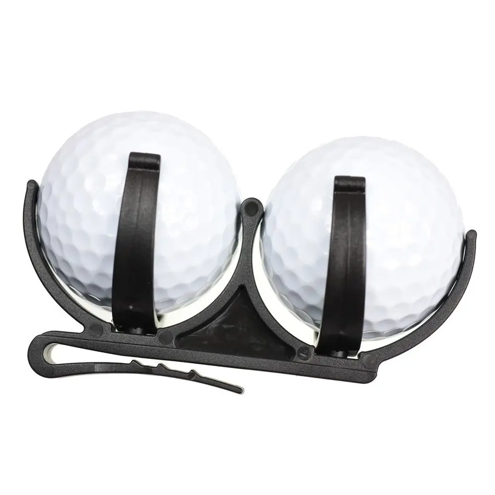 Rotatable Foldable Golf Ball Belt Clip with Tee Holder