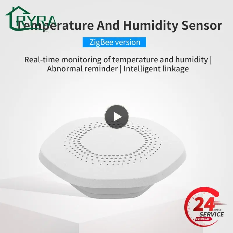 

Temperature And Humidity Sensor Real-time App Control Tuya Smart Home App Linkag Monitor Alarm Smart Home