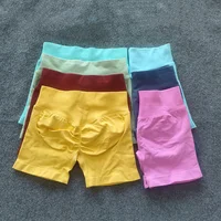 Sports Shorts Women Seamless Scrunch Bum Workout Shorts Low Ribbed Waist Yoga Short Booty Hight Stretch Running Shorts