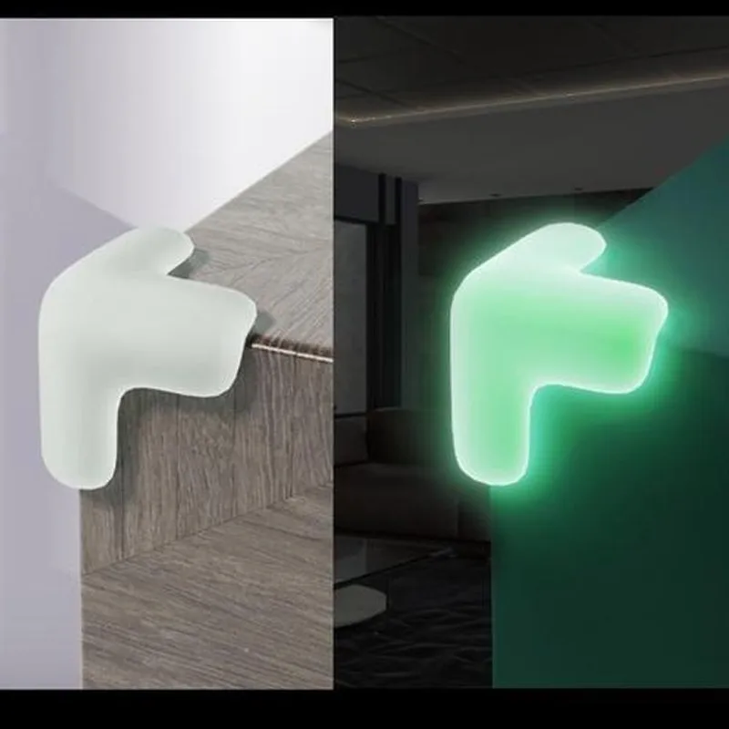 Silicone Luminous Table Corner Protector Children Baby Safety Table Anti-collision Angle Furniture Edge Protection Cover Corner