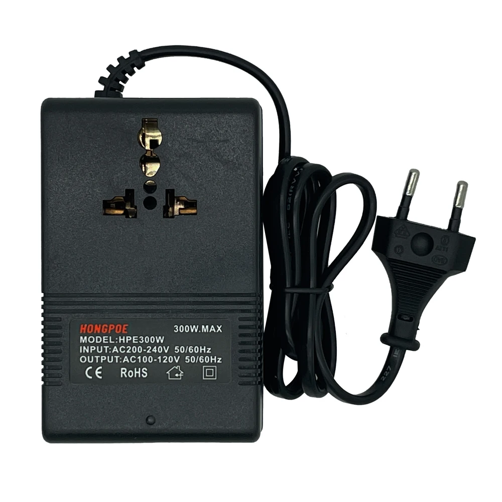 200W 300W Voltage Converter 220V To 110V Transformer Step Down Transformer Voltage Converter Travel Adapter 110VAC to 220VAC