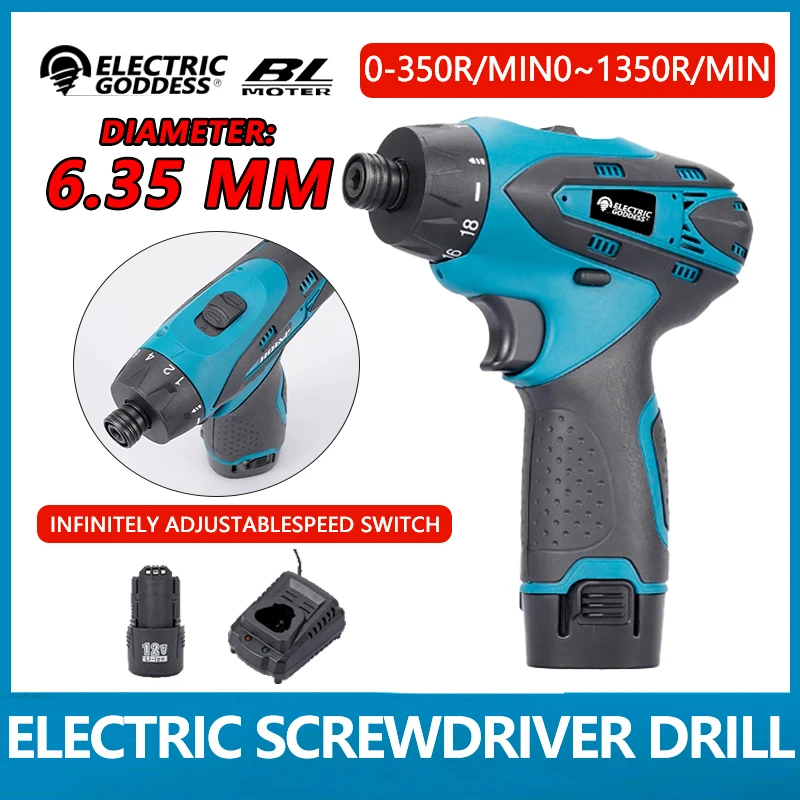 electric drill 110 220v impact cordless 21v electric screwdriver with 45 nm lithium battery for handling screws punching Electric Goddess 12V Electric Screwdriver Drill Impact Driver Adjust Torque Drill With 2000mAh With Battery Power Tools