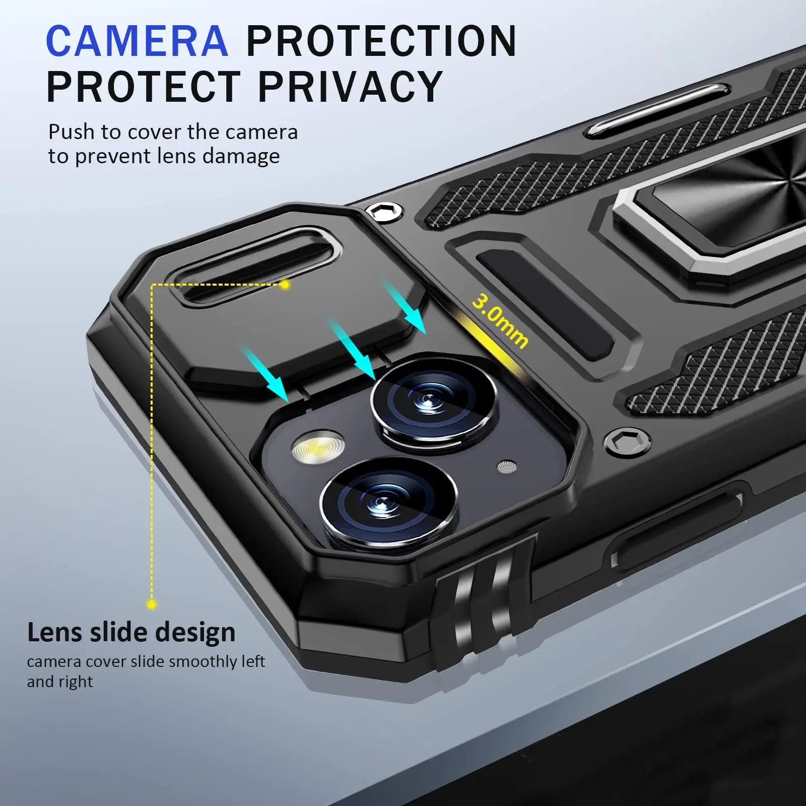 Protecție împotriva căderilor de grad militar pentru iPhone 15 14 13 12 11 Plus Mini Pro Max X XS XR 7 8_voghion.com