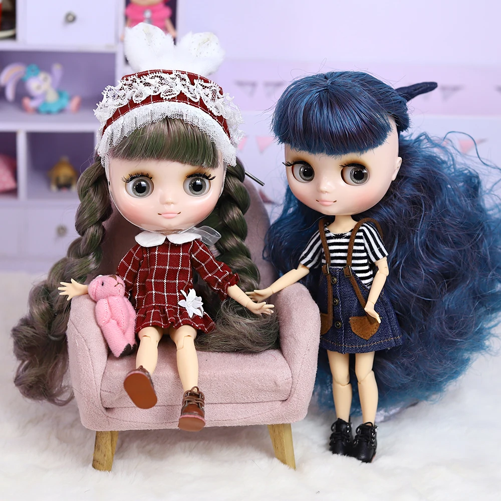 Poupée Mini BJD 30 Cm, Fille Aux Cheveux Bruns Courts, Avec Chapeau Et Robe, Yeux Mobiles