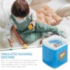 Electric Ride Kids Play Kitchen Accessories Simulation Washing Machine Toy Playing House Prop Toys Abs 6