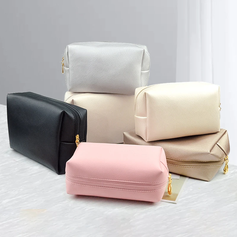 

Mini Makeup Bag For Purse PU Cosmetic Bag Waterproof Toiletry Bag Traveling Makeup Bag Lipstick Cosmetic Pouch