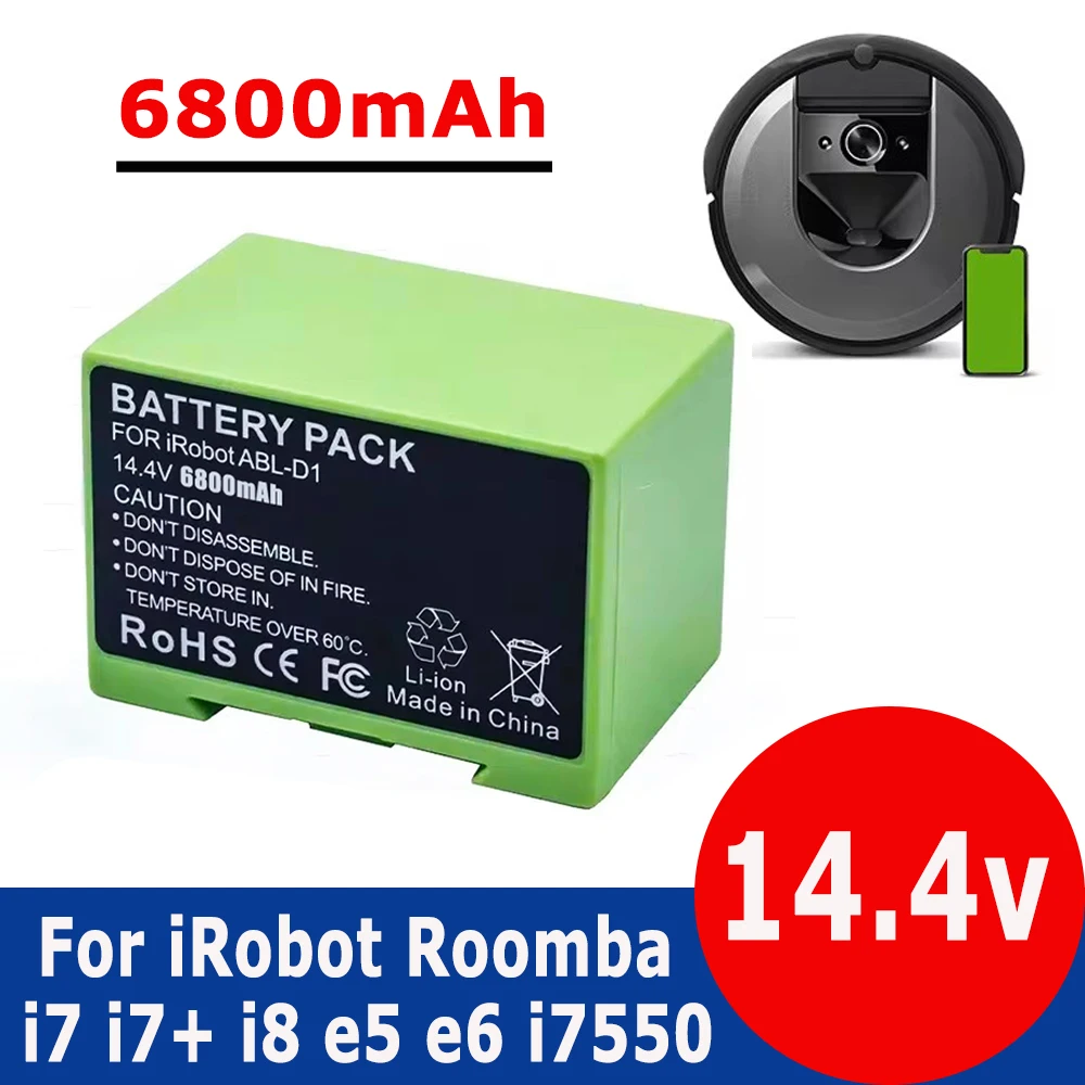 Replacement Battery ABL-D1 ABL-D2 For iRobot Roomba i7 i7+ i8 e5 e6 i7550 5150 e6198 i755020 i7158 Rechargeable Battery rechargeable battery vacuum cleaner battery battery replacement