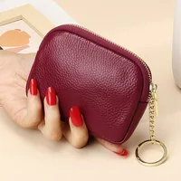 Fashion hand zipper small wallet women's mini small bag storage key bag card bag coin change bag